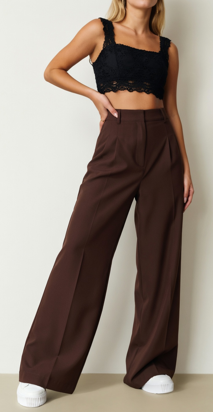 Wide Leg Trouser Pants Sewing Pattern, Women's Trendy Trousers (XS-3XL) (PDF Pattern) - Image 5