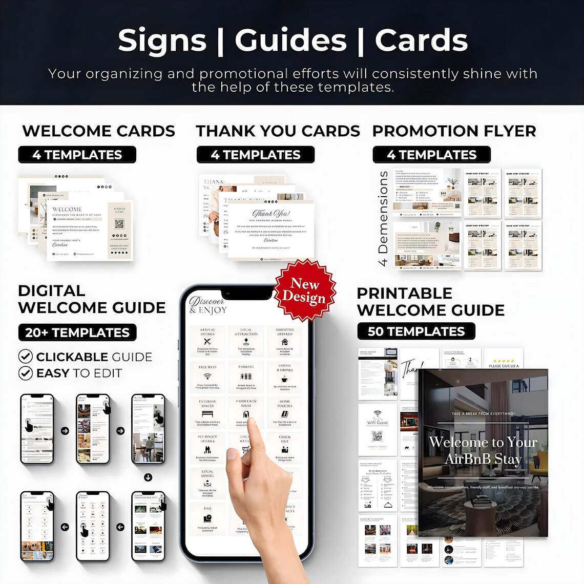 Airbnb Host Template Bundle: Signs, Checklists, Social Media (Canva Editable) - Image 7