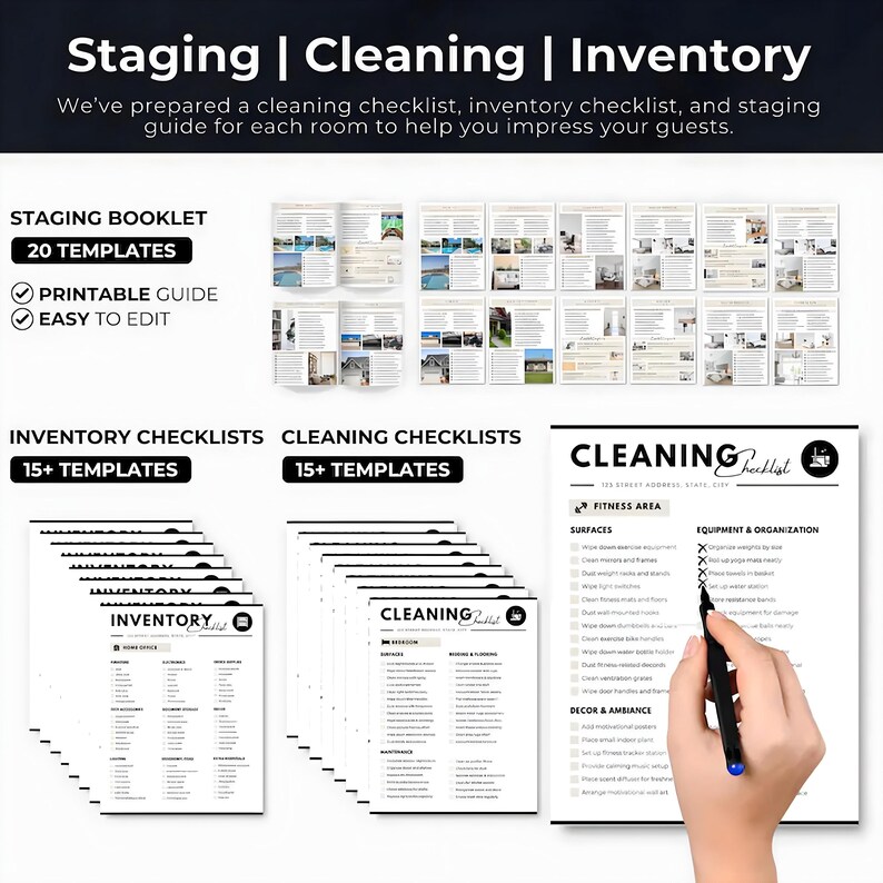 Airbnb Host Template Bundle: Signs, Checklists, Social Media (Canva Editable) - Image 5