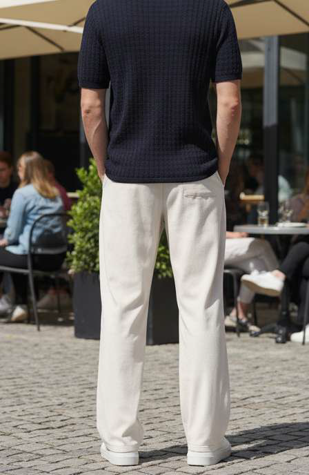 Men's Wide Leg Pants Sewing Pattern, Loose Fit Linen Trousers (PDF Download) - Image 15