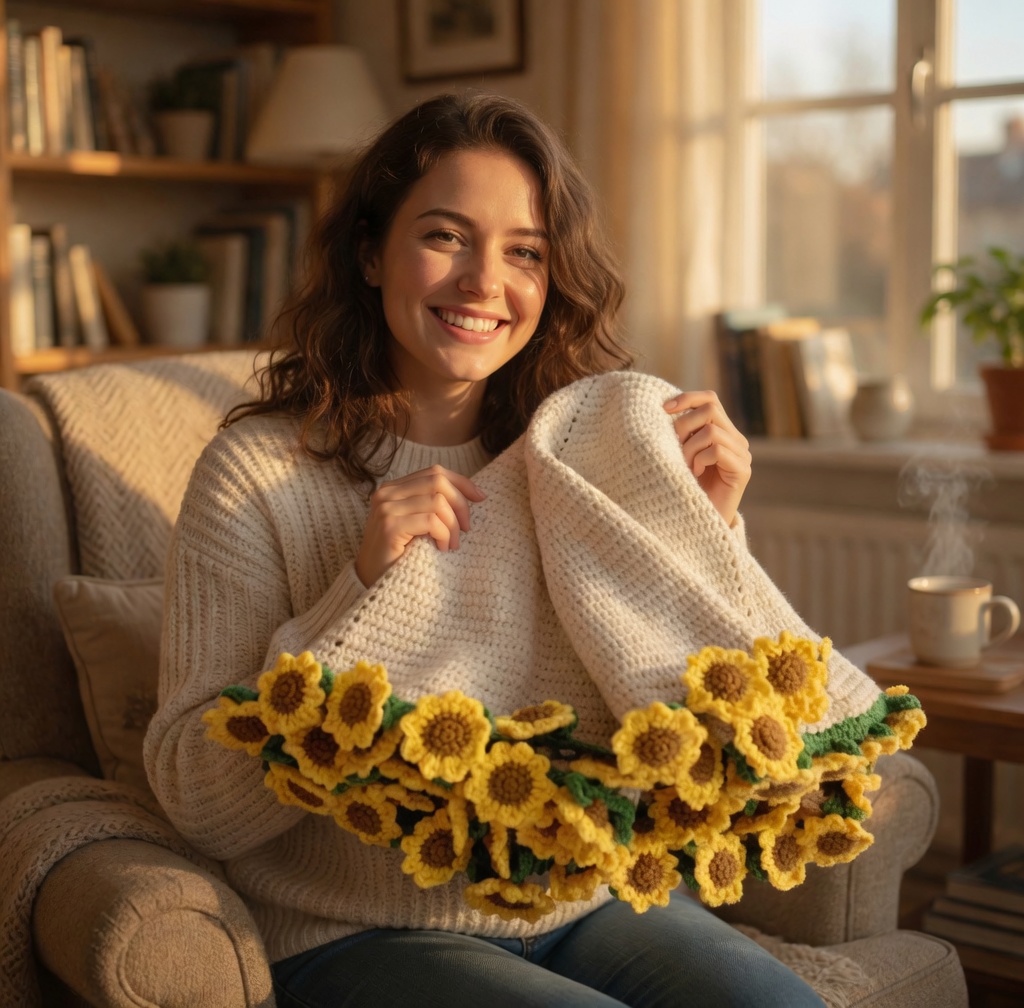 Crochet Flower Blanket Patterns Bundle, 6 in 1 Crochet Designs (PDF) - Image 10