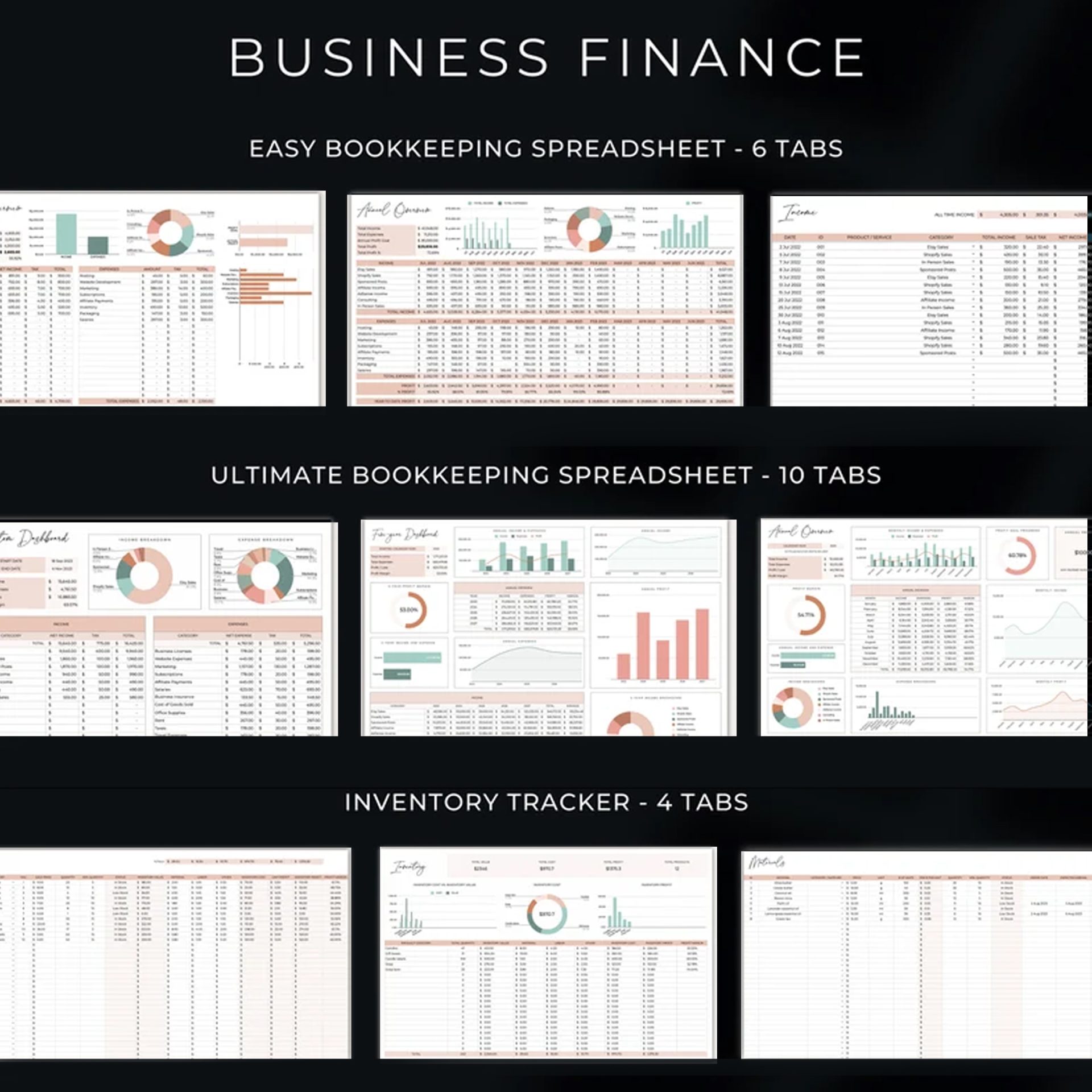 PLR Google Sheets Bundle: 45+ Resell able Templates (Digital Product) - Image 4
