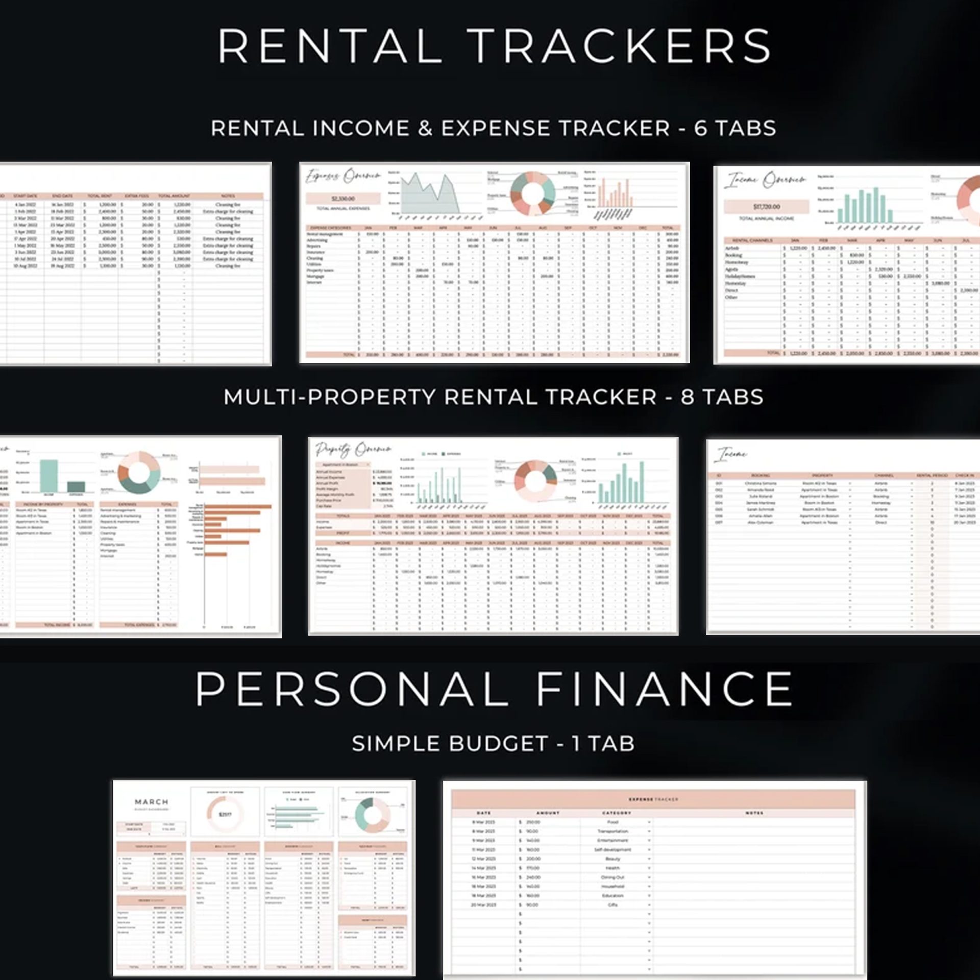 PLR Google Sheets Bundle: 45+ Resell able Templates (Digital Product) - Image 5