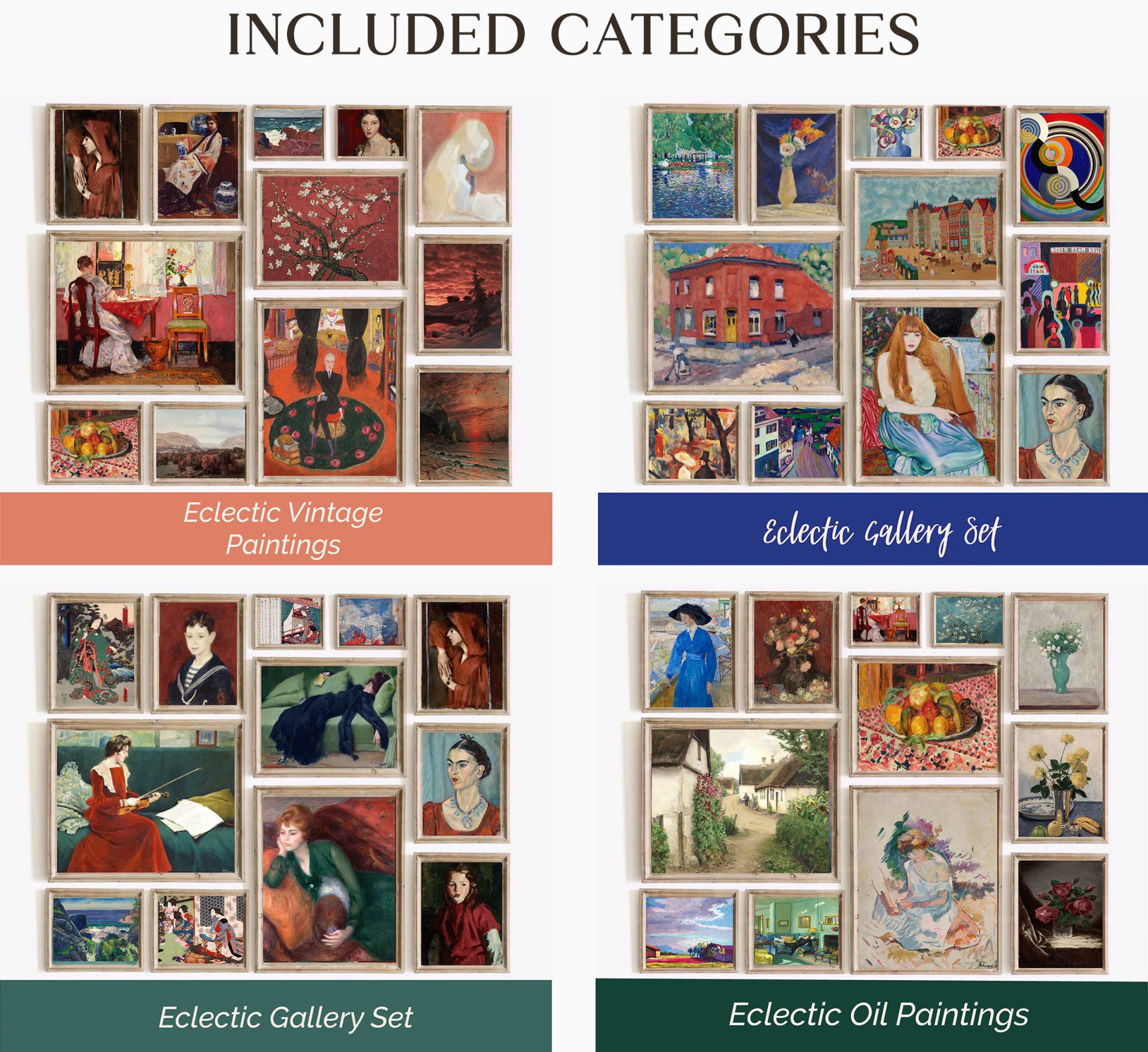 2,000+ Mega Wall Art Bundle, Unique Art Prints, 50+ Different Categories, Aesthetic Gallery Wall Set PDF - Image 7