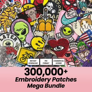Embroidery Patches Mega Collection – Ultimate Design Bundle eBook