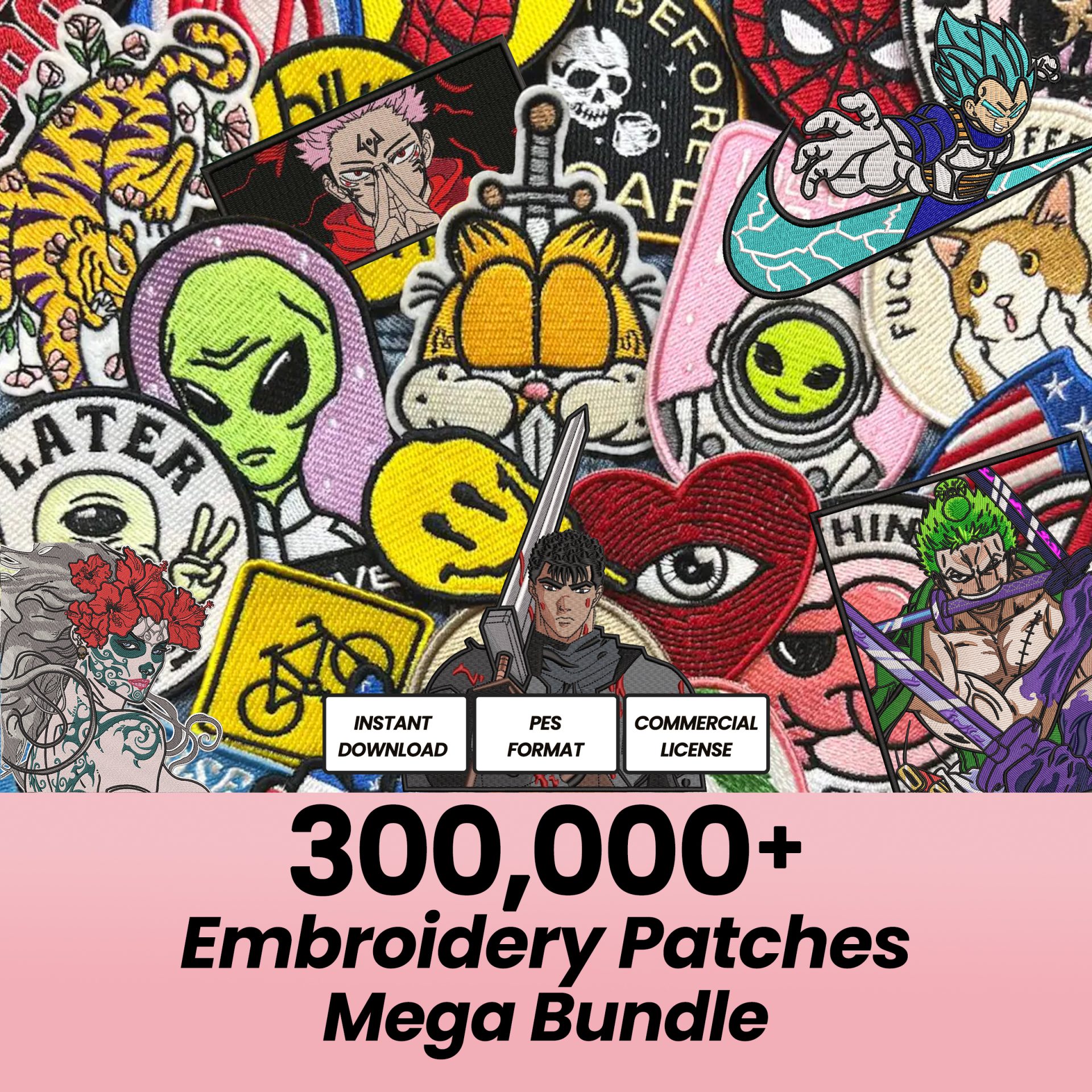Embroidery Patches Mega Collection – Ultimate Design Bundle eBook