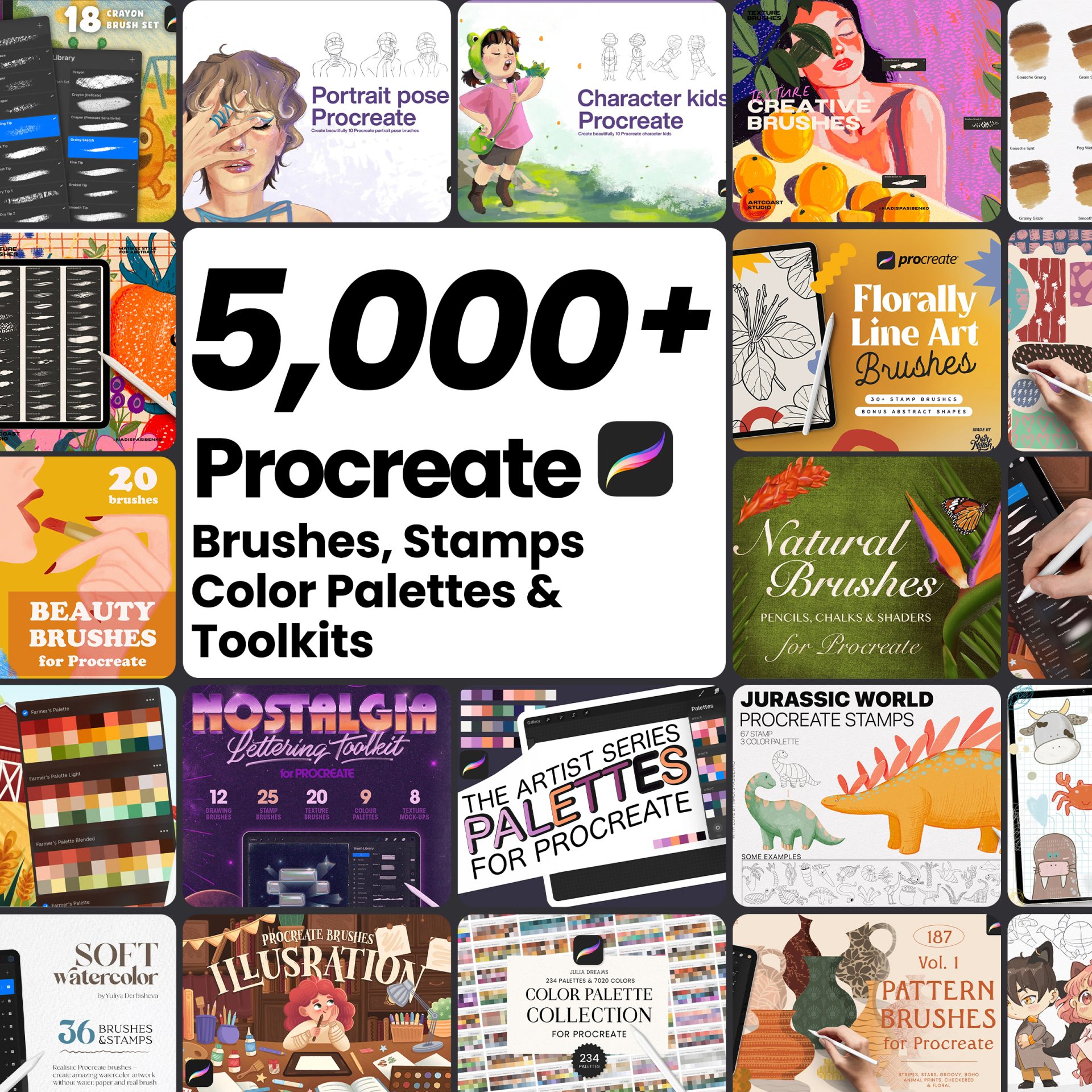 Procreate Brushes Bundle – Digital Art Collection