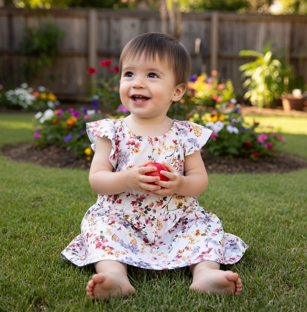 Ruffle Sleeves Dress Sewing Pattern: Girl Sizes 03 mo - 6 yrs (Digital Download) - Image 4