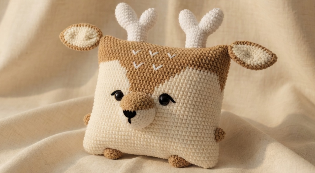 12 Crochet Animal Pillow Patterns Bundle | Dog, Fox, Unicorn, Frog, Panda (PDF Download) - Image 6